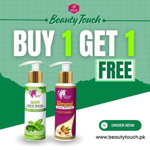 Buy 1 Get 1 Free - Almond & Mint Face Wash Combo Buy 1 Get 1 Free - Almond & Mint Face Wash Combo