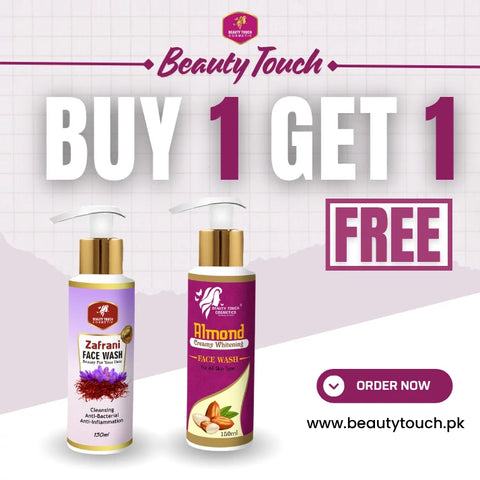 Buy 1 Get 1 Free - Almond & Zafrani Face Wash Combo Buy 1 Get 1 Free - Almond & Zafrani Face Wash Combo