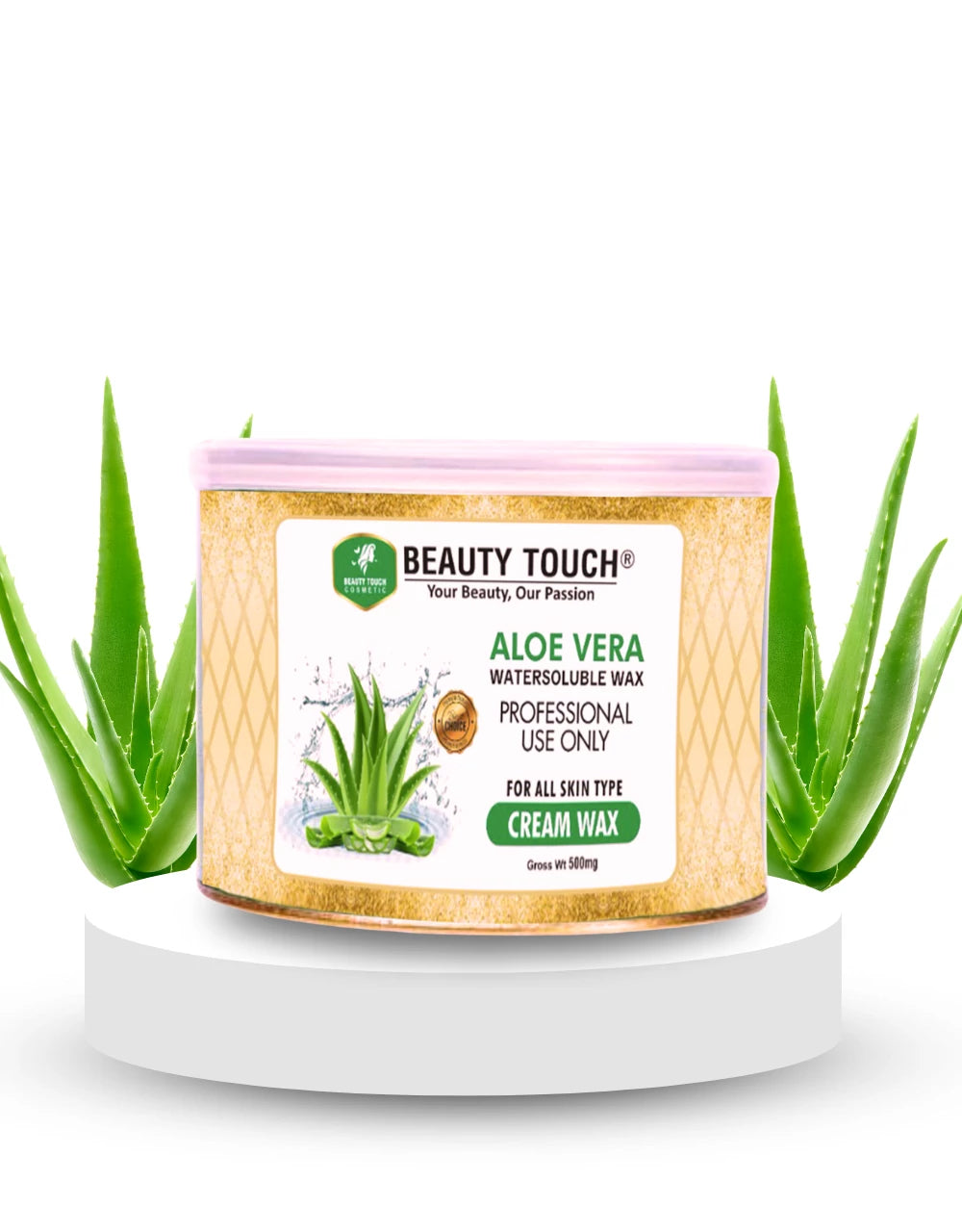 Aloe Vera Creamy Wax 500g by Beauty Touch