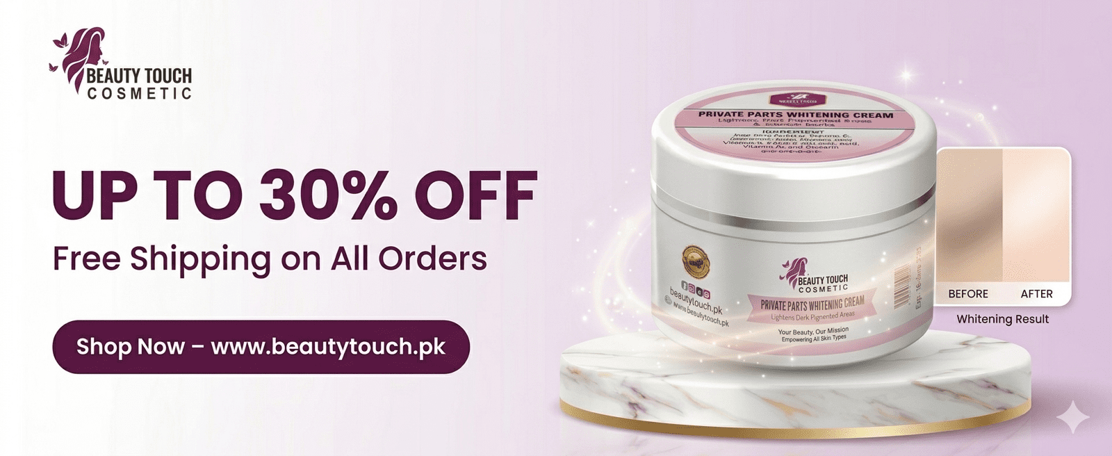 private parts whitening cream by beautytouhch.pk